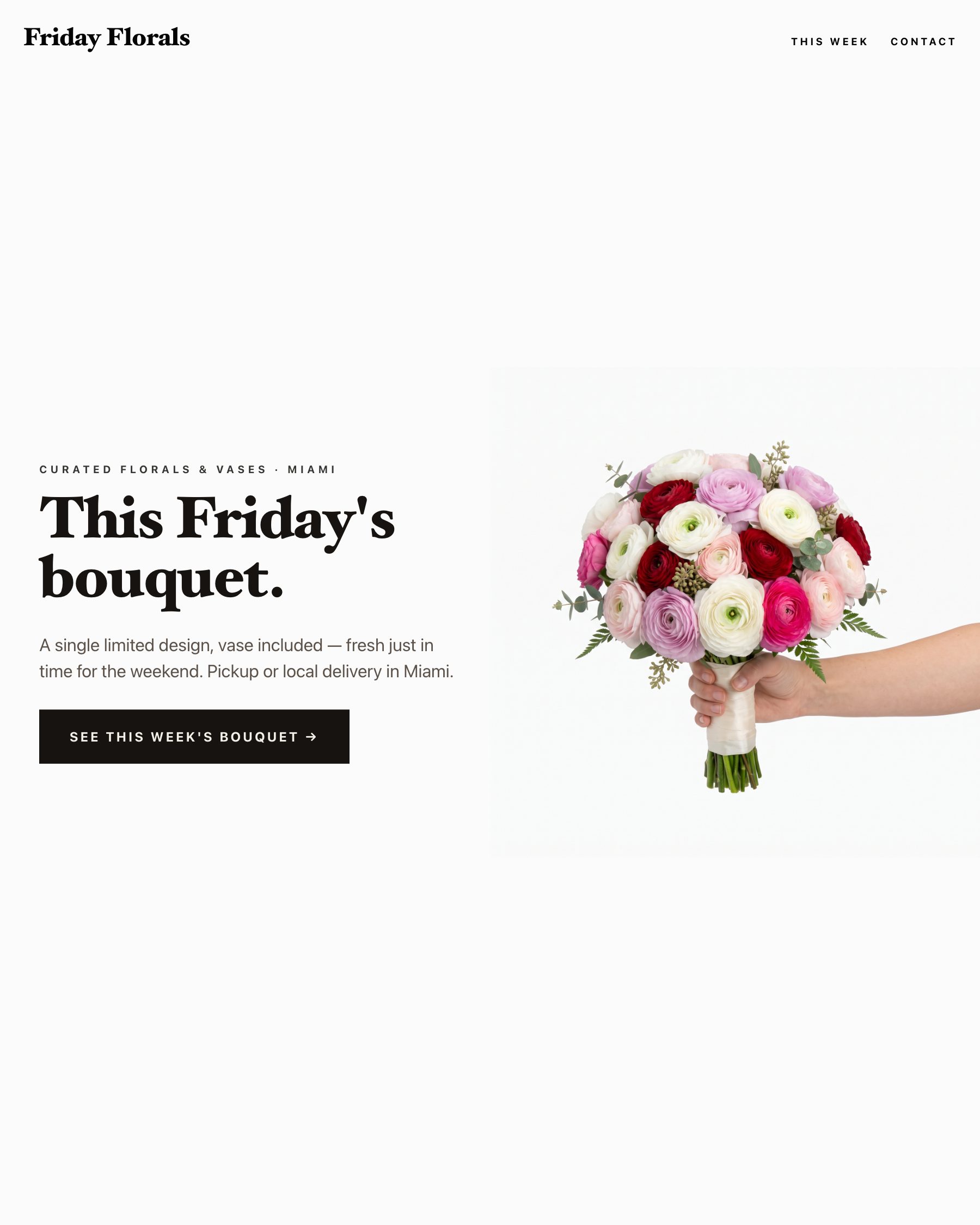 Friday Florals opens its weekly Miami flower drop